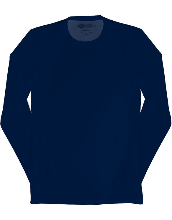 Men's Performance Long Sleeve Crew Neck Scrub T-Shirt - NAVY (NVY)