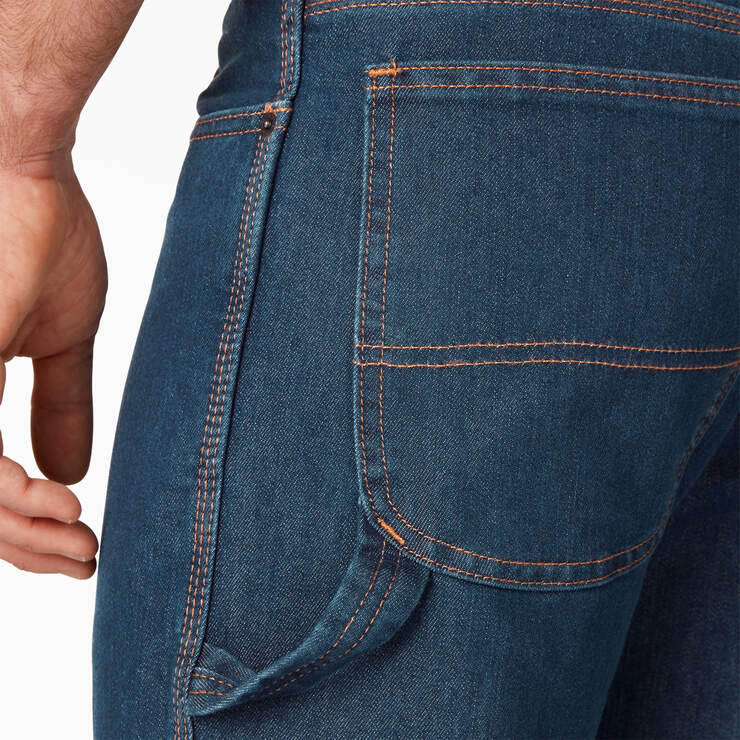 FLEX Regular Fit Carpenter Jeans - Stonewashed Indigo Blue (SNB) image number 5