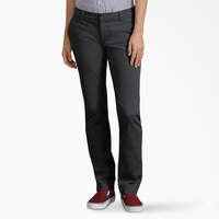Women's Perfect Shape Straight Fit Pants - Rinsed Black (RBKX)
