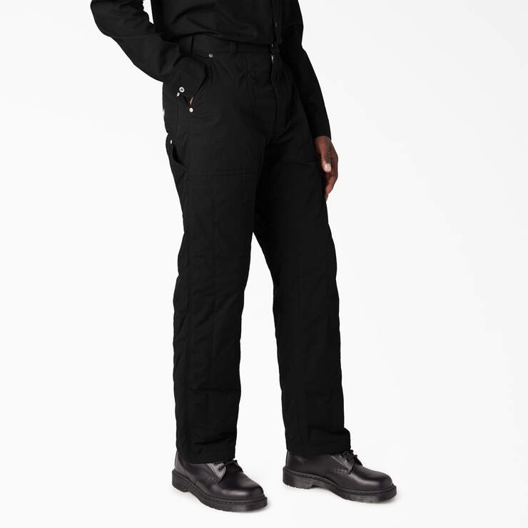 Dickies Premium Collection Quilted Utility Pants - Black (BKX) image number 4