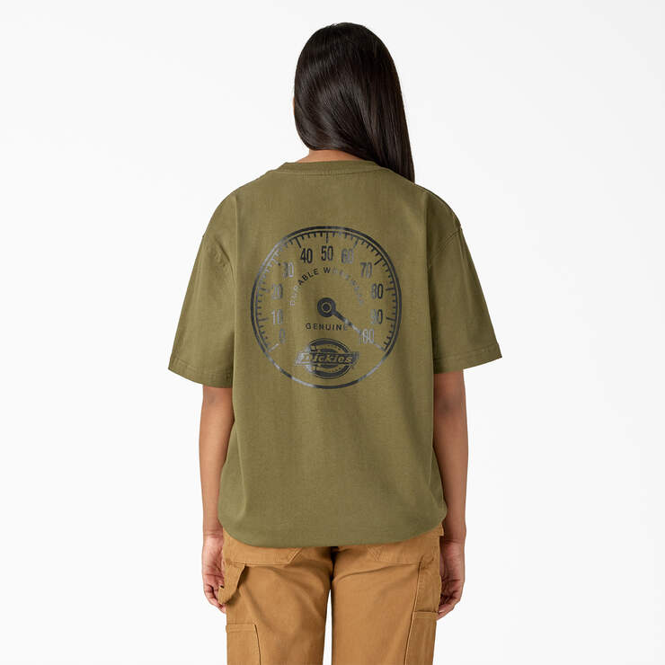 Full Throttle Heavyweight T-Shirt - Military Green (0ML) image number 4