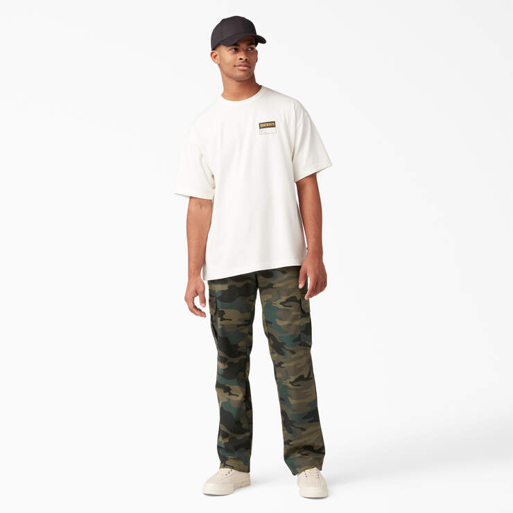 FLEX Regular Fit Cargo Pants - Hunter Green Camo (HRC) image number 7