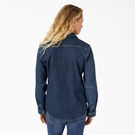 Women&#39;s Warming Denim Work Shirt - Stonewashed Medium Blue &#40;MSW&#41;
