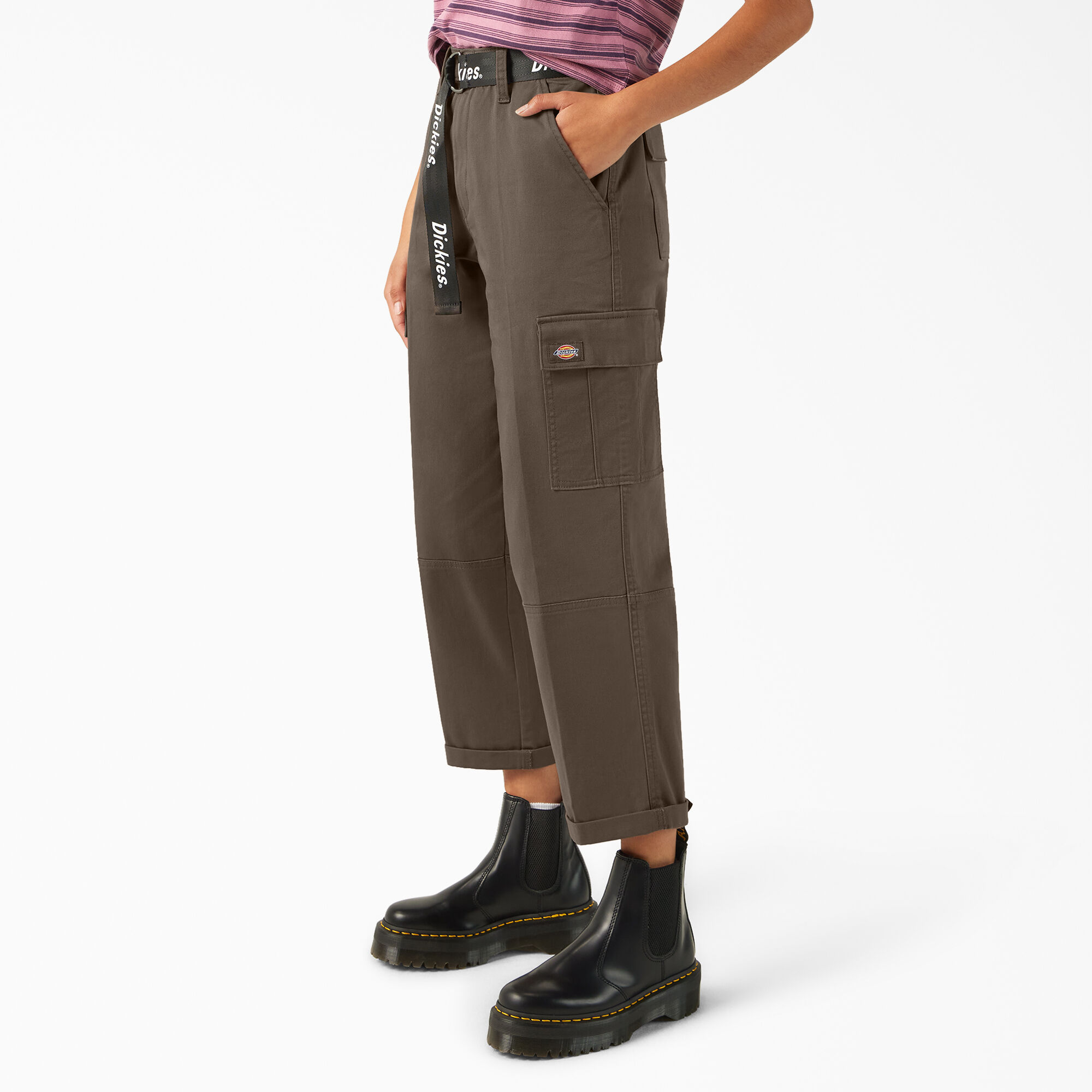 Women s Relaxed Fit Cropped Cargo Pants Dickies US
