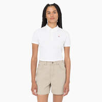 Women's Tallasee Short Sleeve Cropped Polo - White (WH)