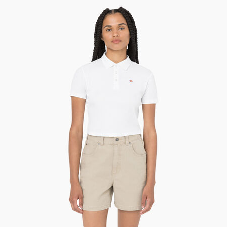 Women&rsquo;s Tallasee Short Sleeve Cropped Polo - White &#40;WH&#41;