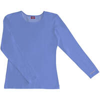 Women's EDS Signature Silky Long Sleeve Crew Neck T-Shirt - Ceil Blue (CBL)