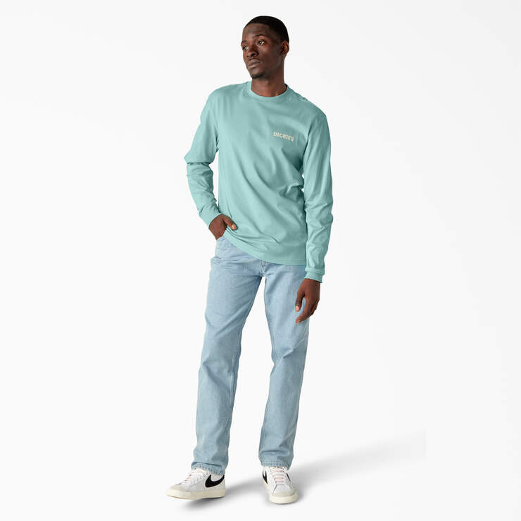 Hays Long Sleeve Graphic T-Shirt - Pastel Turquoise (QP2) image number 4
