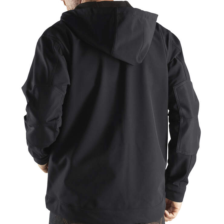 Performance Softshell Hooded Jacket - Black (BK) image number 2