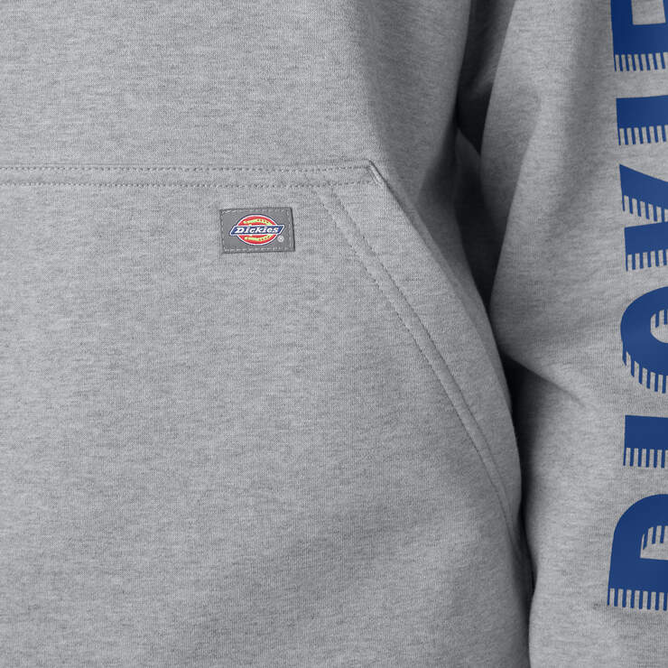 Water Repellent Workwear Graphic Hoodie - Heather Gray (HG) image number 8