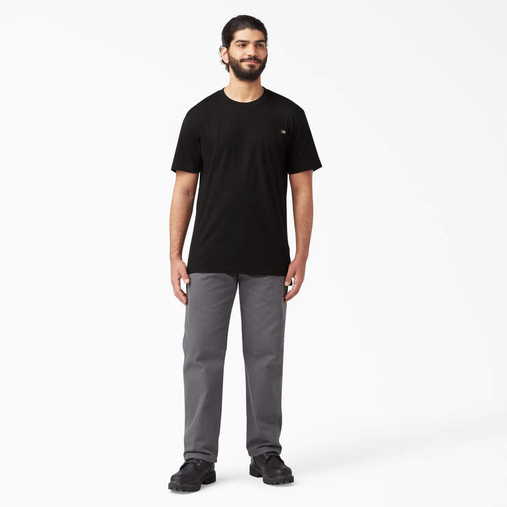 Lightweight Short Sleeve Pocket T-Shirt - Black (BK) image number 8