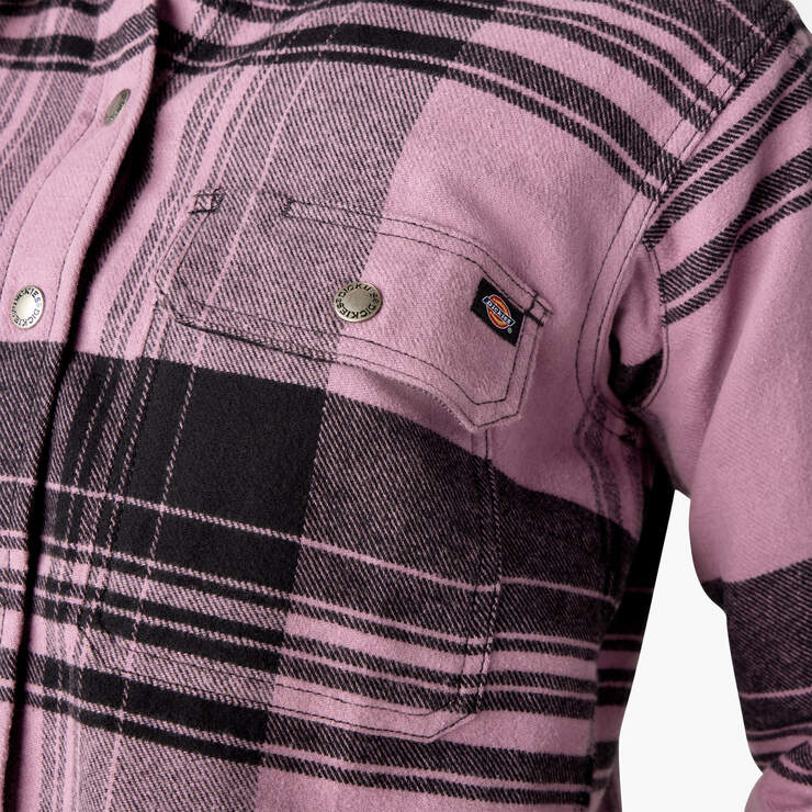 Women’s DuraTech Renegade Flannel Shirt - Grapeade Windowpane Plaid (C1V) image number 5