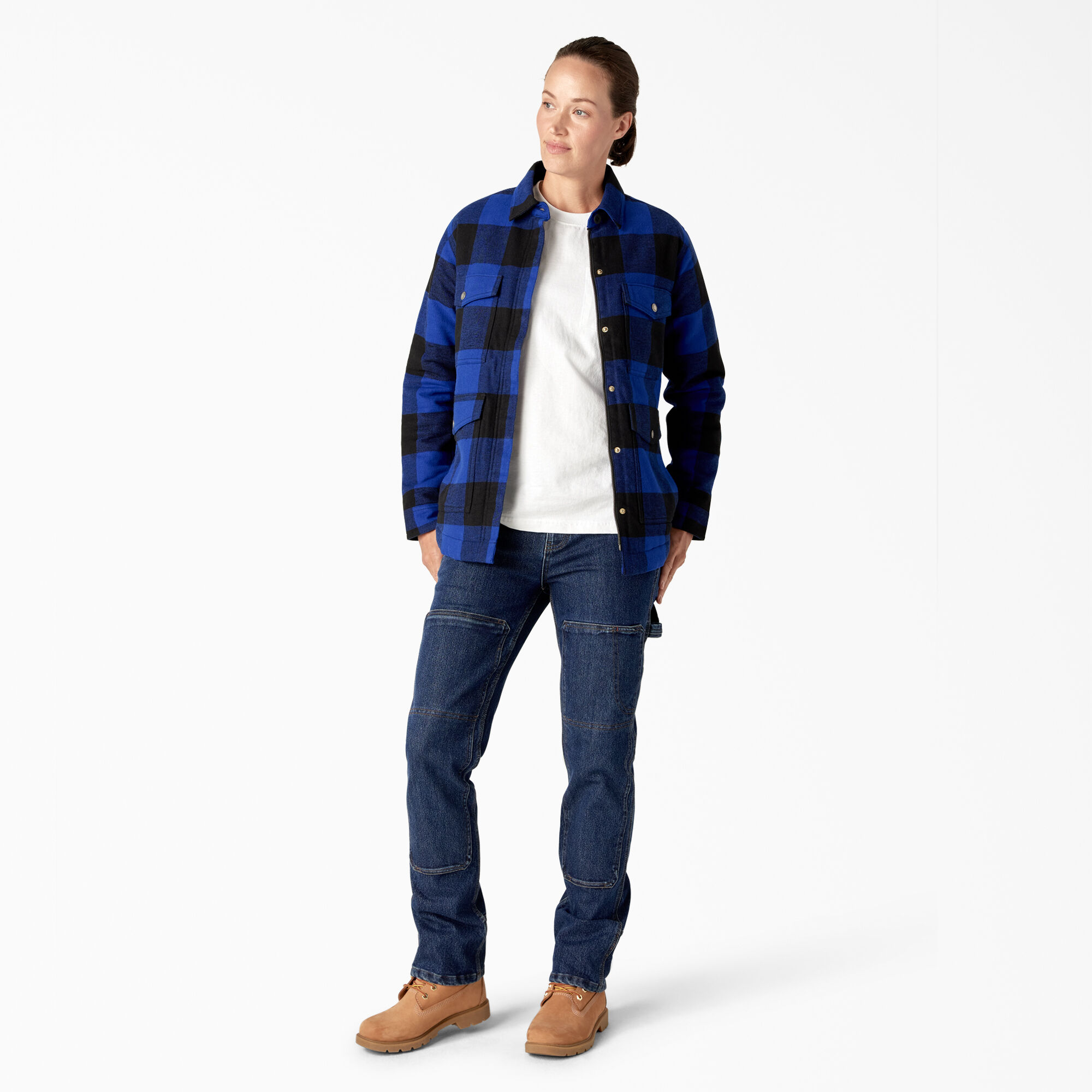Womens flannel store lined jacket