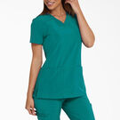 Women&#39;s EDS Essentials V-Neck Scrub Top - Teal &#40;DTL&#41;