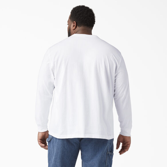 Long Sleeve Heavyweight Henley T-Shirt - White &#40;WH&#41;