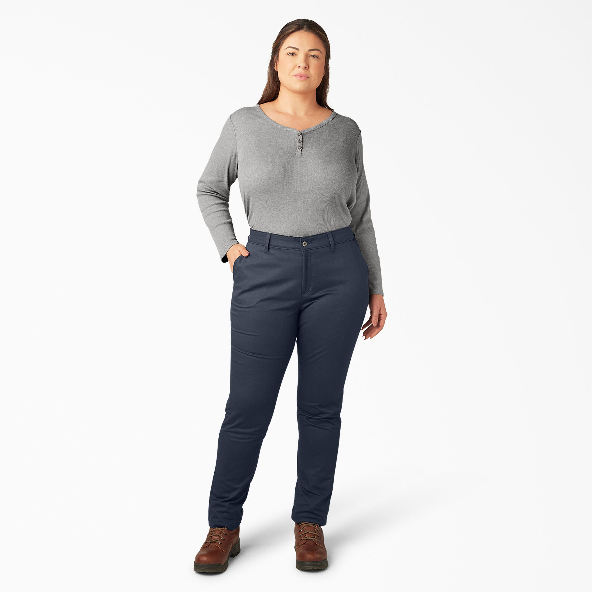 Women s Plus Mid Rise Skinny Leg Pants Dickies US