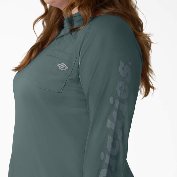 Women's Plus Cooling Performance Sun Shirt - Lincoln Green (LN) image number 6
