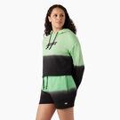 Women&#39;s Cropped Ombre Hoodie - Apple Mint/Black Dip Dye &#40;AMD&#41;