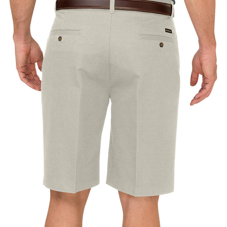 Dickies KHAKI 10" Relaxed Fit Pleated Front Short - Rinsed Stone (RST) image number 2