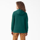 Women&#39;s Heavyweight Logo Sleeve Hoodie - Forest Green &#40;FT&#41;