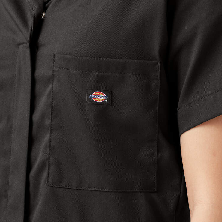 Women's FLEX Cooling Short Sleeve Coveralls - Black (BK) image number 7