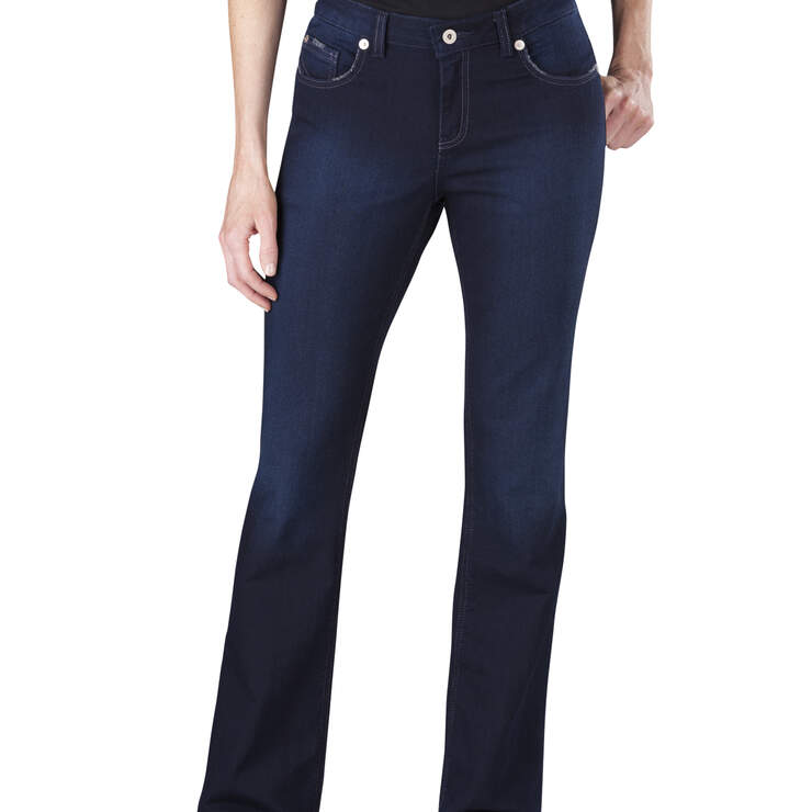 Women's Slim Bootcut Denim Jeans - VINTAGE DARK 1 (VND1) image number 1