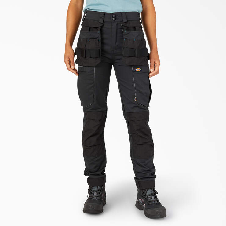 Women's FLEX Relaxed Fit Work Pants - Black (BK) image number 1