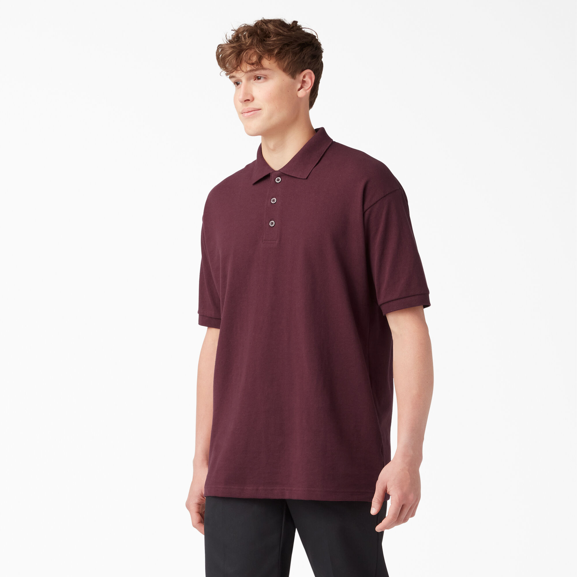 burgundy dickies shirt