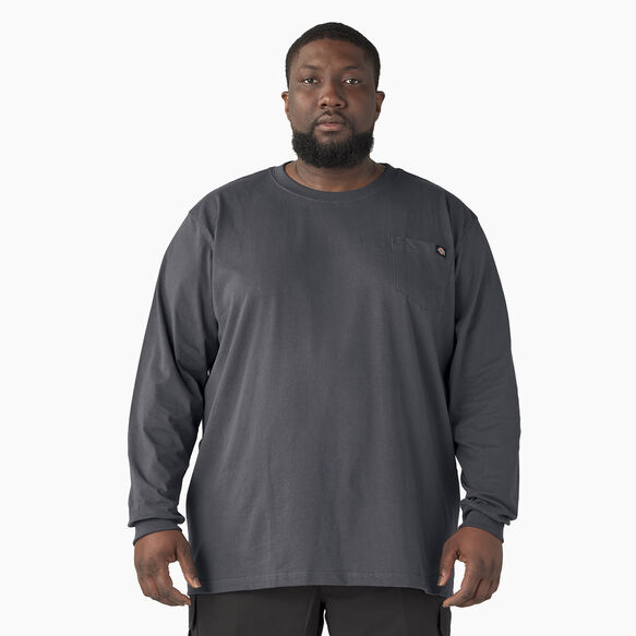 Heavyweight Long Sleeve Pocket T-Shirt - Charcoal Gray &#40;CH&#41;