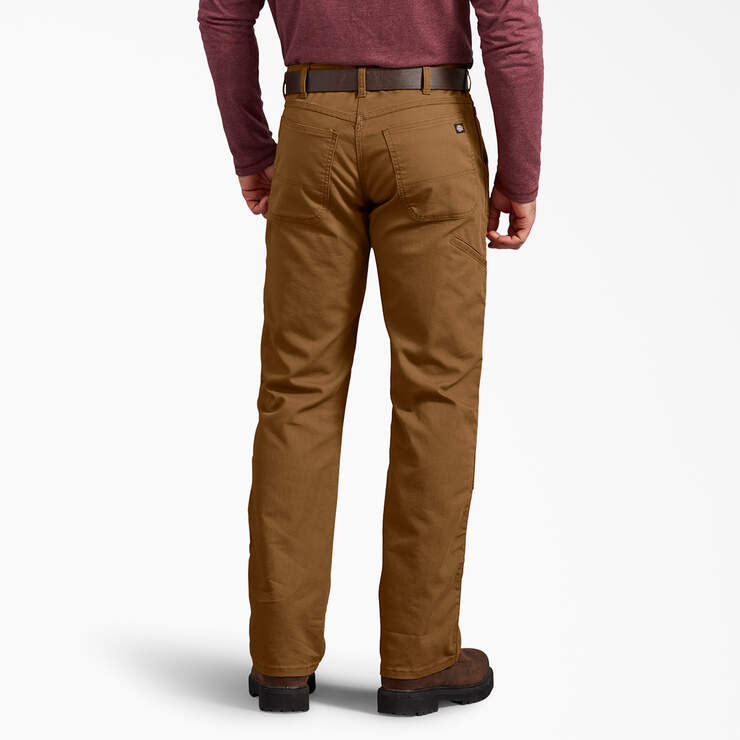 Regular Fit Duck Double Knee Pants - Stonewashed Brown Duck (SBD) image number 2