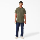 Heavyweight Heathered Short Sleeve Pocket T-Shirt - Military Green Heather &#40;MLD&#41;