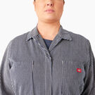 Women&#39;s Plus Long Sleeve Hickory Stripe Overalls - Rinsed Hickory Stripe &#40;RHS&#41;