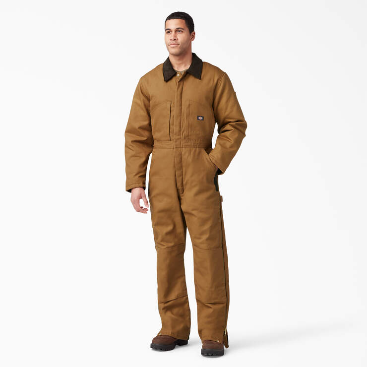  Dickies Men's Big-Tall Premium Insulated Duck Coverall, Brown  Duck, Medium/Tall: Overalls And Coveralls Workwear Apparel: Clothing, Shoes  & Jewelry
