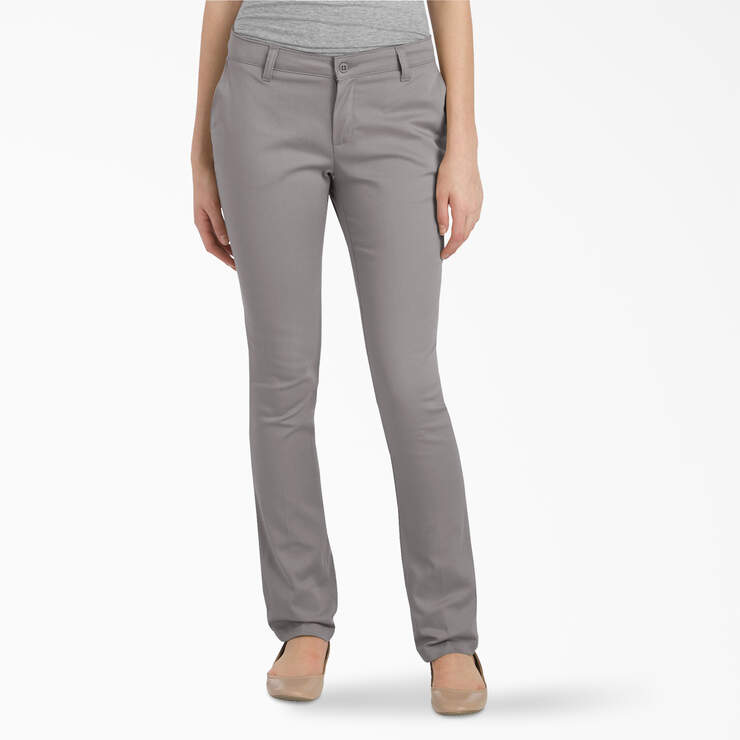 Juniors' Classic Fit Pants - Silver (SV) image number 1