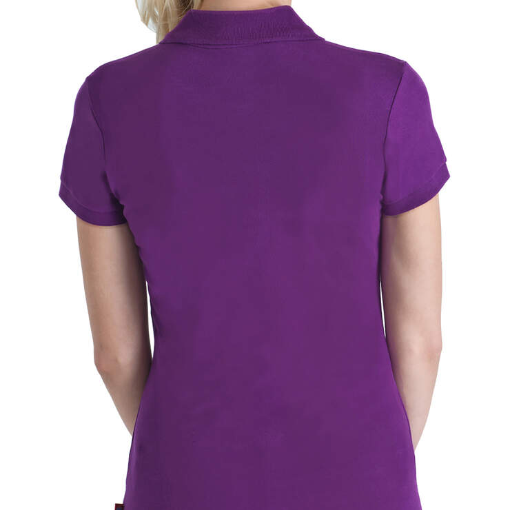 Dickies Girl Juniors' Short Sleeve Piqué Polo Shirt - Purple (PR) image number 2