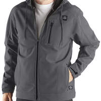 Performance Softshell Hooded Jacket - Charcoal Gray (CH)