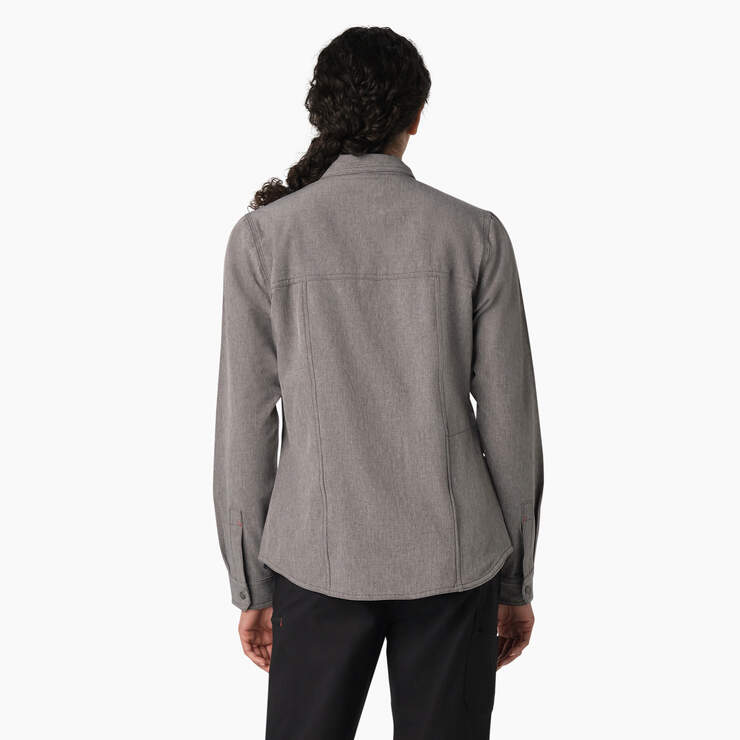 Women's Cooling Roll-Tab Work Shirt - Graphite Gray (GAD) image number 2