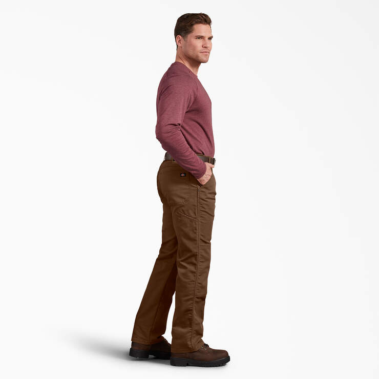 Regular Fit Duck Double Knee Pants - Stonewashed Timber Brown (STB) image number 6