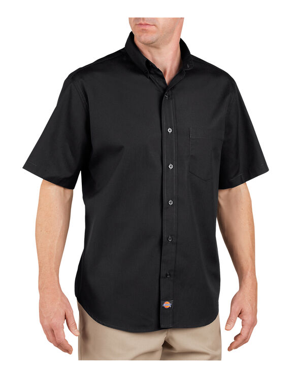 Short Sleeve Industrial Button-Down Poplin Shirt | Mens Shirts | Dickies