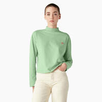 Women's Mapleton High Neck Long Sleeve T-Shirt - Quiet Green (QG2)
