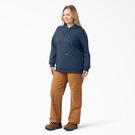 Women&#39;s Plus Heavyweight Logo Sleeve Hoodie - Heather Navy &#40;NVH&#41;