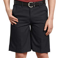 Boys' FlexWaist® Flat Front Shorts, 4-7 - Black (BK)