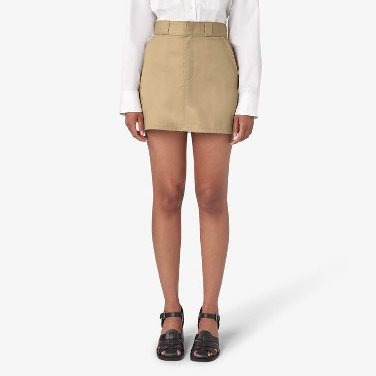 Women's Mini Skirt - Khaki (KH) image number 1