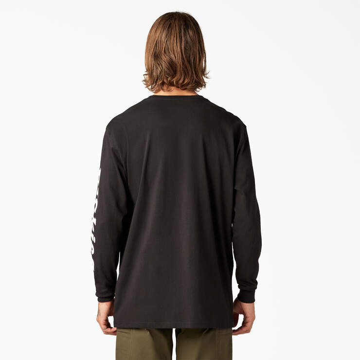 Long-Sleeve Graphic T-Shirt - Black (BK) image number 2