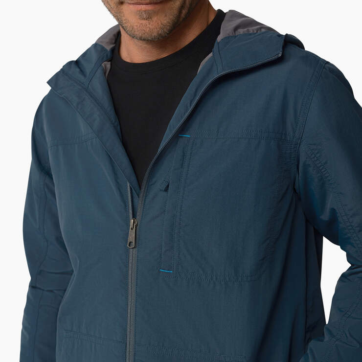 ProTect Cooling Hooded Ripstop Jacket - Airforce Blue (AF) image number 5