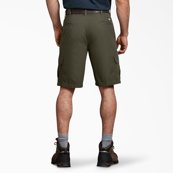 Relaxed Fit Ripstop Cargo Shorts, 11&quot; - Rinsed Moss Green &#40;RMS&#41;