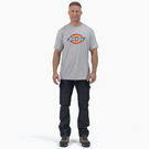 Short Sleeve Tri-Color Logo Graphic T-Shirt - Heather Gray &#40;HG&#41;