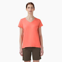 Women’s V-Neck T-Shirt - Coral Fusion (OO)