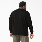 Heavyweight Long Sleeve Henley T-Shirt - Black &#40;BK&#41;