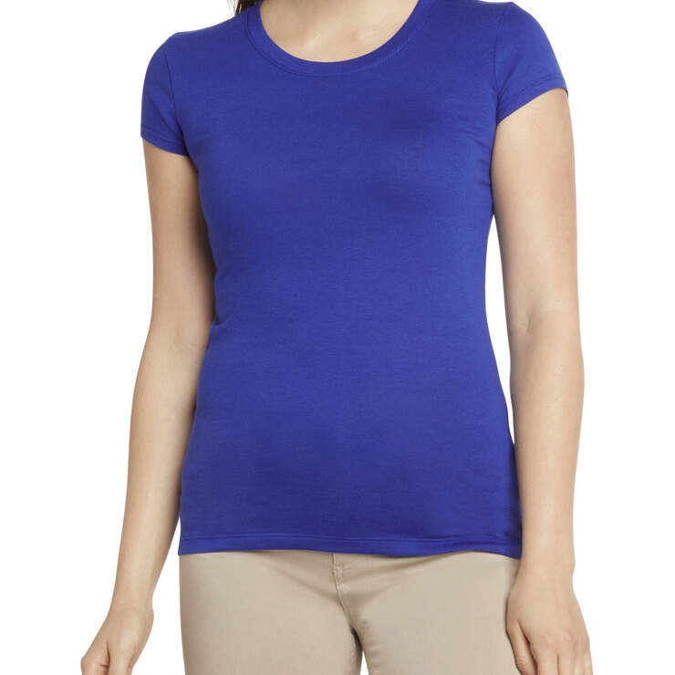 Dickies Girl Juniors' Short Sleeve Crew Neck T-Shirt - Cobalt Blue (COB) image number 1